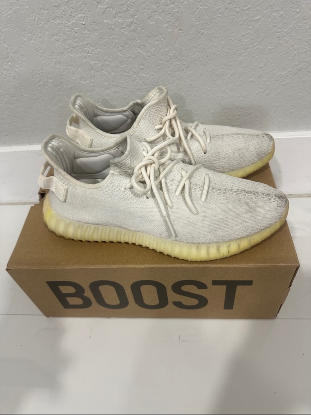 adidas Yeezy Boost 350 V2 Cream Upper with Yellowed Translucent Sole